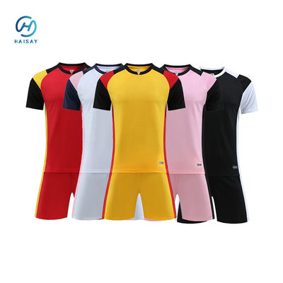 Custom Football Club Training Kit mit leichtem Stoff anpassbarer Nummer